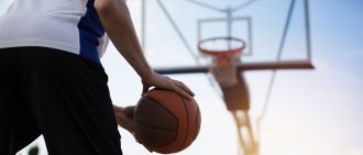 Young basketball player