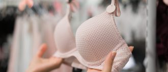 Sagging breasts during pregnancy.